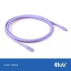 USB-C laidas CLUB3D CAC-3004 2m Violetinis