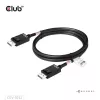 CLUB3D DisplayPort™ 2.1 kabelis, dvipusis, VESA DP80 sertifikuotas, 4K240Hz, 8K60Hz arba 10K60Hz, M/M, 1,6 m