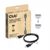CLUB3D DisplayPort™ 2.1 kabelis, dvipusis, VESA DP80 sertifikuotas, 4K240Hz, 8K60Hz arba 10K60Hz, M/M, 1,6 m