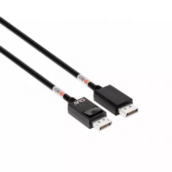 CLUB3D DisplayPort™ 2.1 kabelis, dvipusis, VESA DP80 sertifikuotas, 4K240Hz, 8K60Hz arba 10K60Hz, M/M, 1,6 m