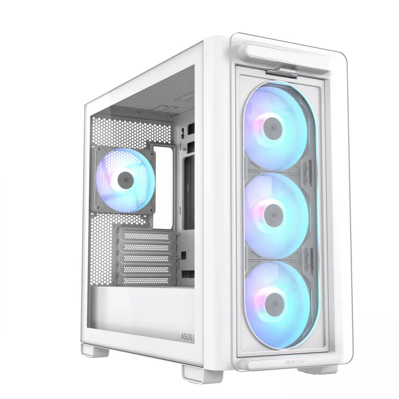 ASUS A23 PLUS TG ARGB WHITE korpusas