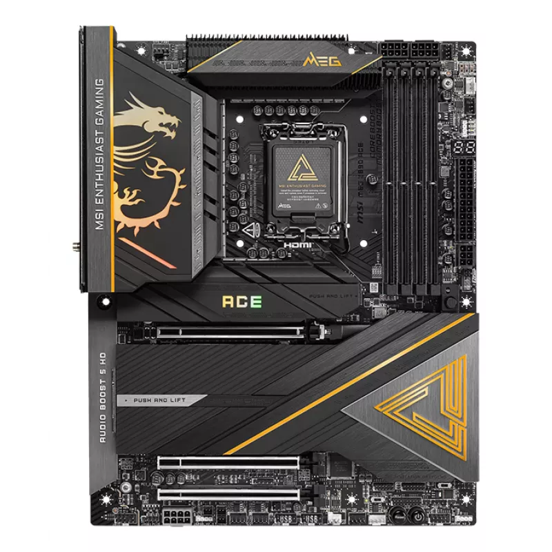 MSI MEG Z890 ACE pagrindinė plokštė Intel Z890 LGA 1851 (Socket V1) ATX
