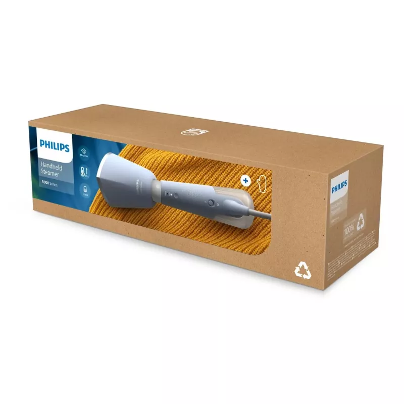 Philips 5000 serijos rankinis garintuvas, drabužių garintuvas, 0,12 l, 0,58 min., mėlyna, šviesiai mėlyna, 24 g/min