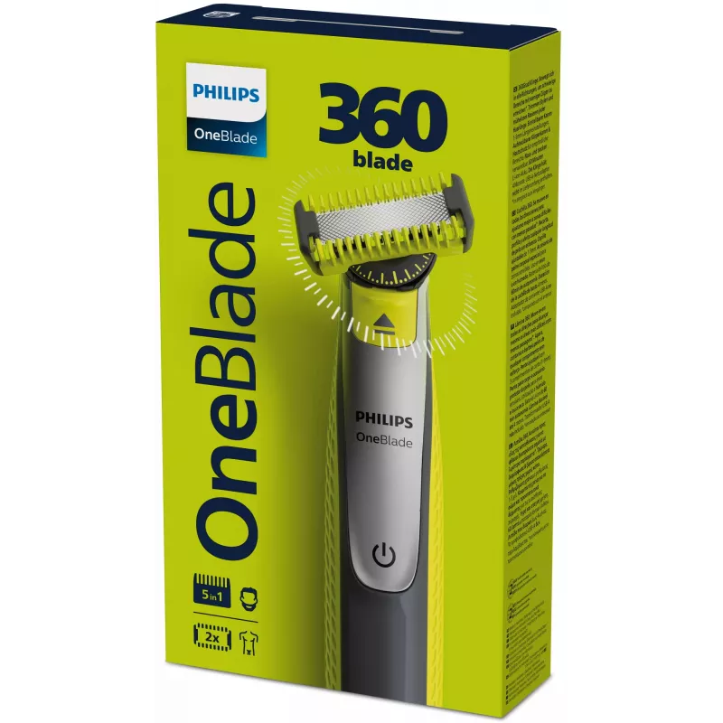 Philips OneBlade 360 QP2834/23 Veido ir kūno skutimosi ir kirpimo prietaisas 2-in-1