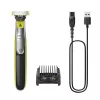 Foilinis skustuvas Philips OneBlade 360 QP2734/23 — 1 galvutė, įkraunamas Li‑Ion, 60 min veikimo laikas, žalia/ pilka