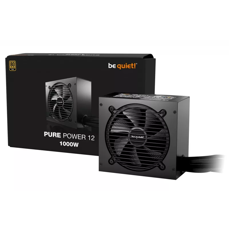 be quiet! PURE POWER 12 1000W maitinimo blokas 20+4 pin ATX ATX juodas