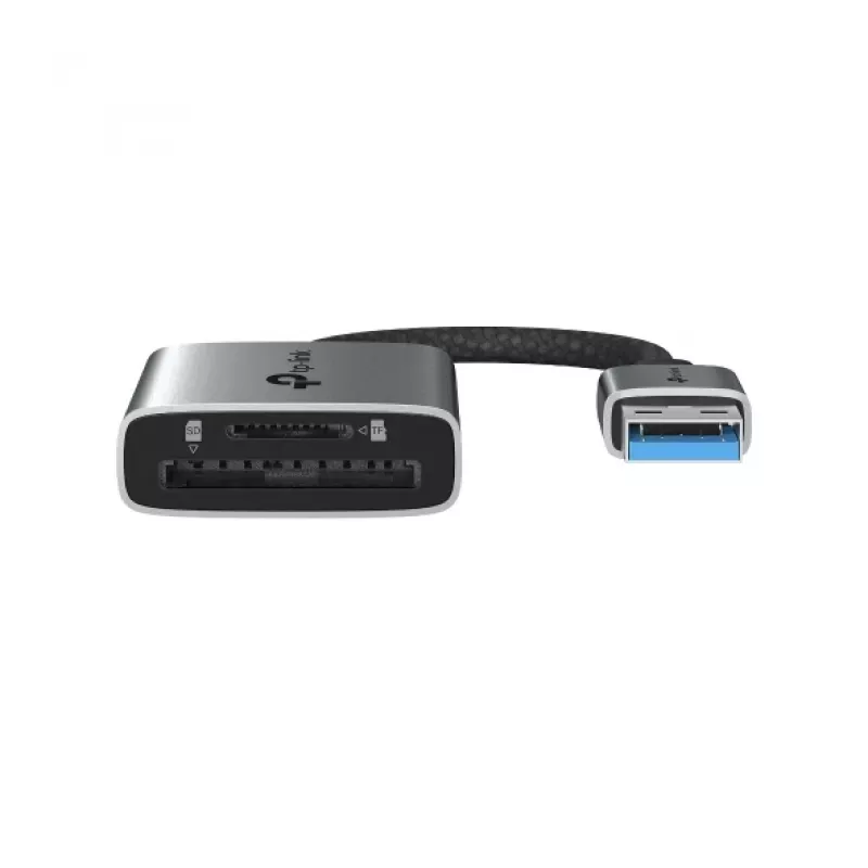 Kortelių skaitytuvas TP-LINK UA430 USB 3.2 Gen 1 Type-C – MicroSD / SD, pilkas