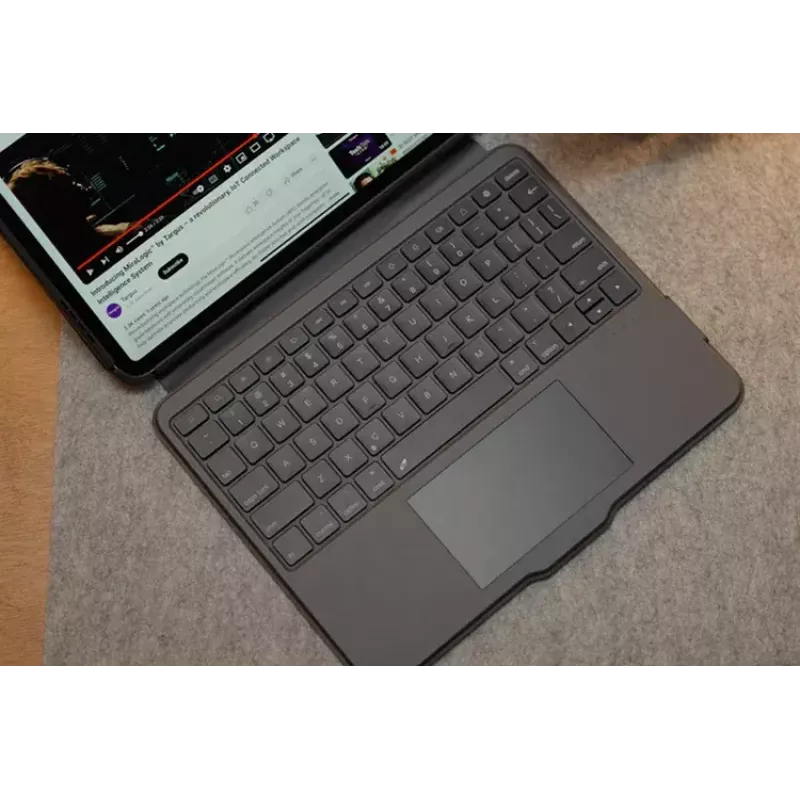 Targus VersaVu QWERTY Nordic Bluetooth klaviatūra su jutikliniu kilimėliu, juoda