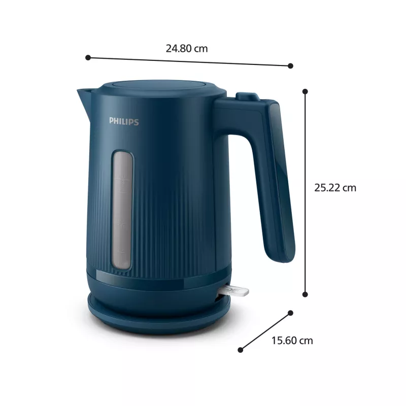 Philips 3000 serijos HD9411/70 elektrinis virdulys 1,7 L 2200 W Mėlynas