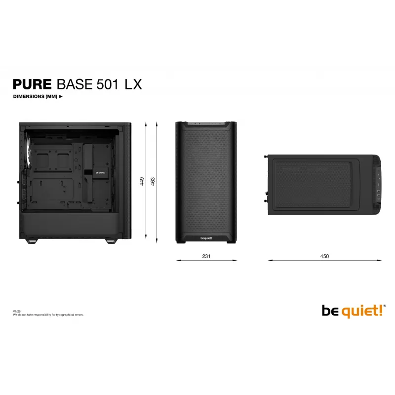 be quiet! Pure Base 501 LX Black Midi Tower