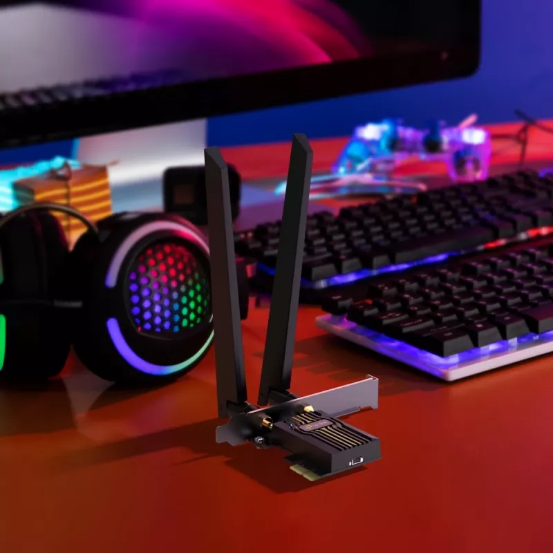 TP-Link BE6500 vidinis WLAN/Bluetooth 2880 Mbit/s trijų juostų Wi-Fi 7 PCIe adapteris