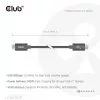 USB Type-C laidas CLUB3D CAC-1570 1,2m — 80Gbps, 240W, palaiko 8K@240Hz, juodas