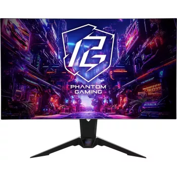 ASRock Phantom Gaming PGO32UFS 32 colių OLED monitorius UHD 240Hz / FHD 480Hz juodas