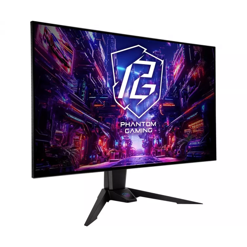 ASRock Phantom Gaming PGO32UFS 32 colių OLED monitorius UHD 240Hz / FHD 480Hz juodas
