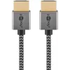 Goobay HDMI laidas 2 m A tipo kištukas–kištukas 18 Gbit/s pilka