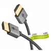 Goobay HDMI laidas 2 m A tipo kištukas–kištukas 18 Gbit/s pilka