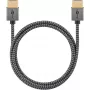 Goobay HDMI laidas 2 m A tipo kištukas–kištukas 18 Gbit/s pilka