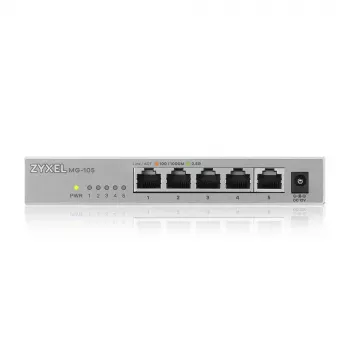Zyxel XMG-105 nevaldomas 2.5G Ethernet jungiklis (100/1000/2500) pilkas