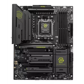 Pagrindinė plokštė MSI MAG X870E TOMAHAWK WIFI — AMD X870E, Socket AM5, ATX, 4x DDR5 DIMM, 4x M.2, Wi‑Fi, 5Gb Ethernet