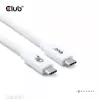 CLUB3D USB 80Gbps sertifikuotas 240W 8K240Hz Type-C® 1,2m juodas laidas