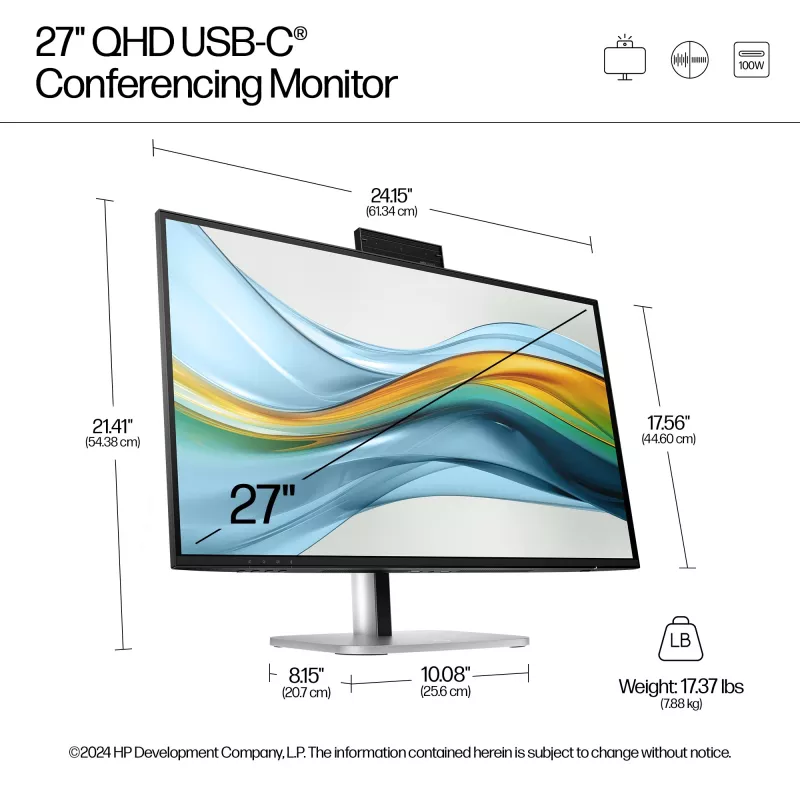 HP Series 5 Pro 27 col. QHD USB-C konferencinis monitorius - 527pm