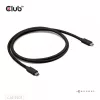 CLUB3D Thunderbolt™ 5 sertifikuotas 8K240Hz duomenys 80/120 Gbps EPR 240 vatų kabelis M/M 1m / 3.28ft