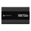 Maitinimo blokas CORSAIR RM750e 750 W ATX 3.1 80 PLUS Gold visiškai modulinis, 24 kontaktų, 120 mm ventiliatorius, 6×SATA, 2×PCIe (6+2), 2×PATA