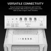 CORSAIR 5000T Korpusas Mid-Tower Aukštos Kokybės Baltas