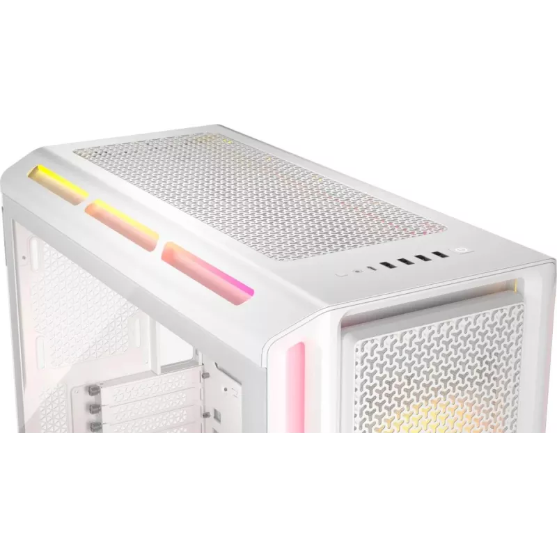 CORSAIR 5000T LX RGB (temdintas stiklas) balta - vidutinis kompiuterio korpusas