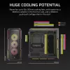 CORSAIR PC dėklas - Icue Link 5000t Lx RGB Mid-tower aukšto našumo