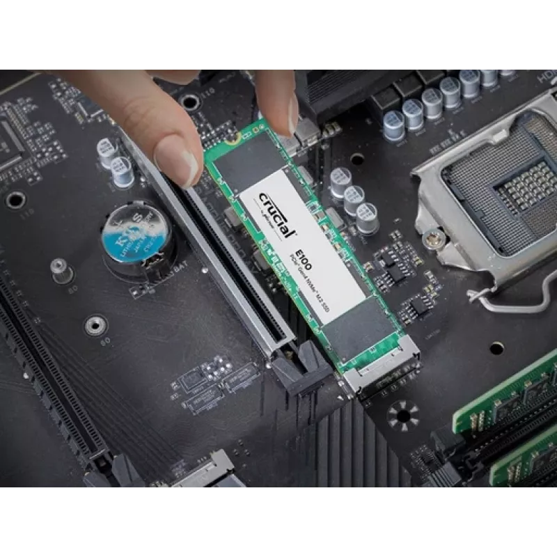 Crucial E100 480GB PCIe Gen 4 M.2 2280 NVMe SSD