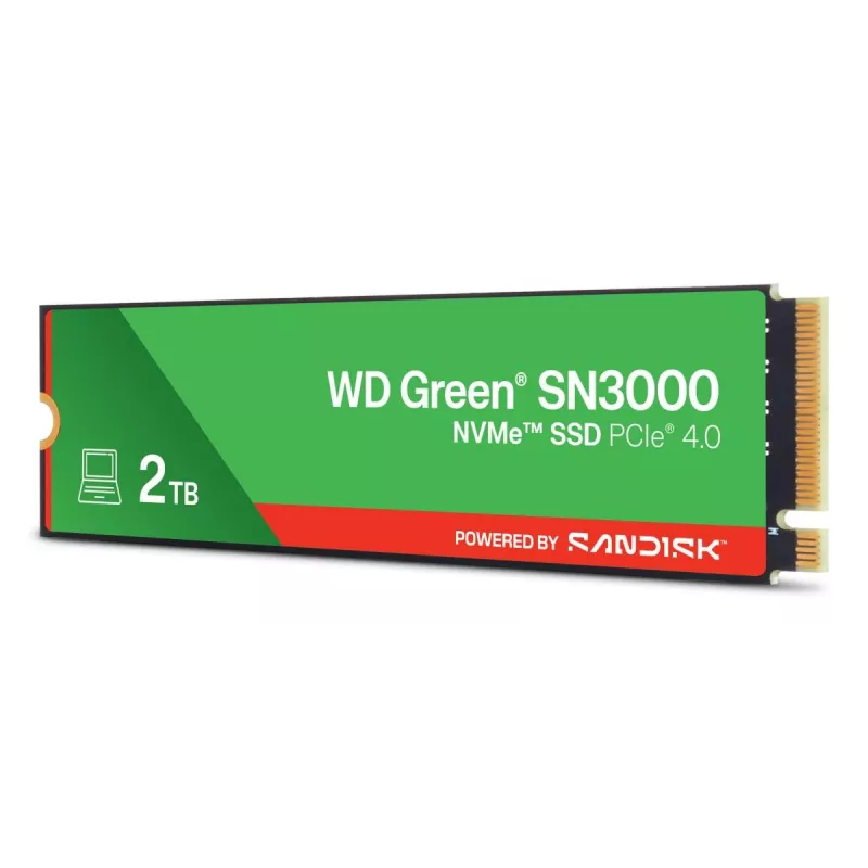 WESTERN DIGITAL SSD - WD Green SN3000 NVMe - 500GB - PCIe Gen4 x4 - M.2 2280