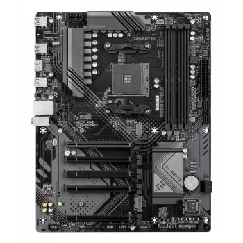 GIGABYTE B550 EAGLE pagrindinė plokštė - AMD Ryzen 5000 G-Series procesoriams, 10+3+1 fazių VRM, iki 3200MHz DDR4, 1xPCIe 4.0 + 1xPCIe 3.0 M.2, 1GbE LAN, USB 3.2 Gen 2