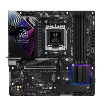ASRock pagrindinė plokštė B850M Riptide WiFi AM5 AMD B850 4x DDR5 1x HDMI 2.1 TMDS/FRL 8G 1x DisplayPort 1.4 su DSC mATX
