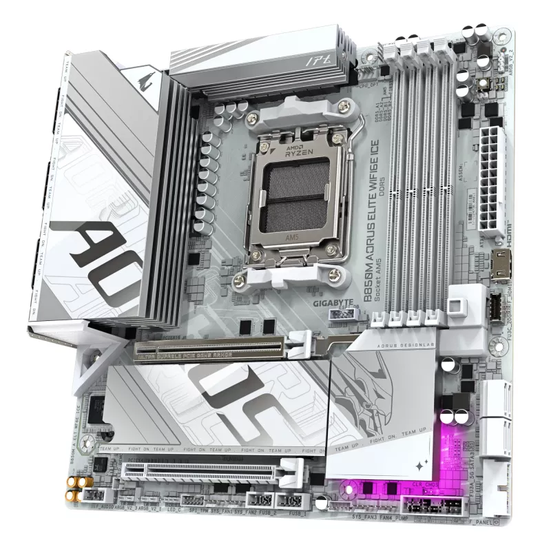 Motininė plokštė GIGABYTE B850M AORUS ELITE WIFI6E, AMD B850, Socket AM5, Micro ATX