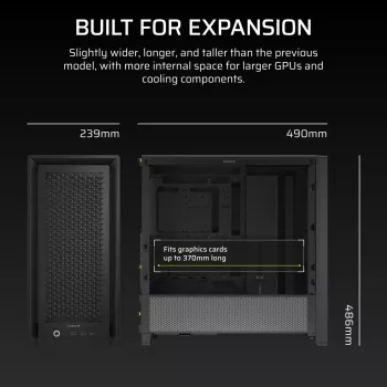 CORSAIR FRAME 4000D Midi Tower Juodas