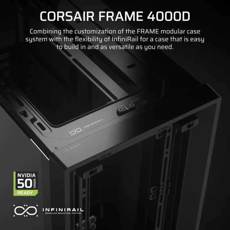 CORSAIR FRAME 4000D Midi Tower Juodas