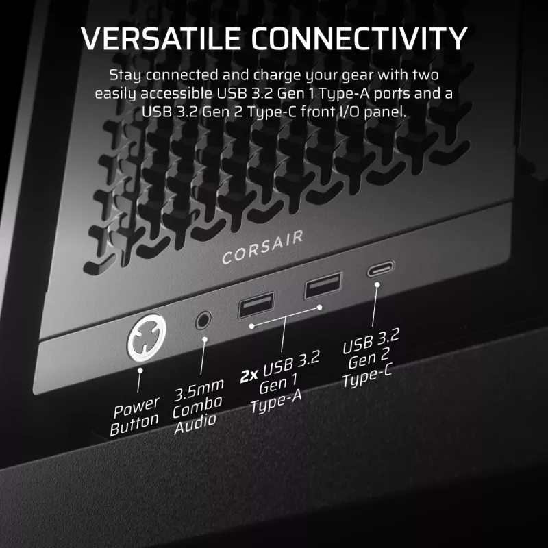 CORSAIR FRAME 4000D Midi Tower Juodas