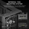 Korpusas CORSAIR FRAME 4000D RS Midi Tower – juodas, EATX, grūdintas stiklas, USB-C, 3x120 mm priekiniai ventiliatoriai