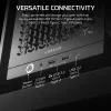Korpusas CORSAIR FRAME 4000D RS Midi Tower – juodas, EATX, grūdintas stiklas, USB-C, 3x120 mm priekiniai ventiliatoriai