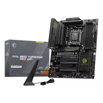 Motininė plokštė MSI MAG B850 TOMAHAWK MAX WIFI — AMD B850, lizdas AM5, ATX, DDR5, 4×M.2, Wi‑Fi 7, 5Gb LAN, 7.1 garso