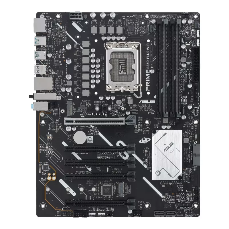 Motininė plokštė ASUS PRIME B860-PLUS WIFI – Intel B860, LGA 1851, ATX, DDR5, 4 DIMM, Wi‑Fi 6E, 2,5Gb LAN, Bluetooth 5.3