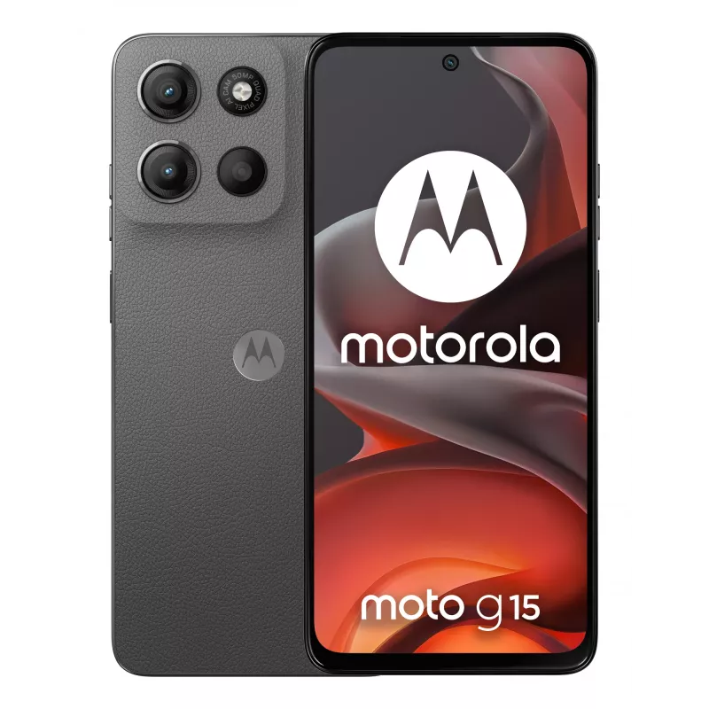 Motorola moto g15 17.1 cm (6.72 colio) Dual SIM Android 15 4G USB Type-C 4 GB 128 GB 5200 mAh Pilka