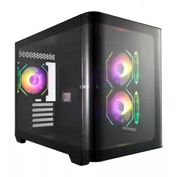 FSP S380-BA kompiuterio korpusas Mini Tower mITX, mATX juodas ARGB