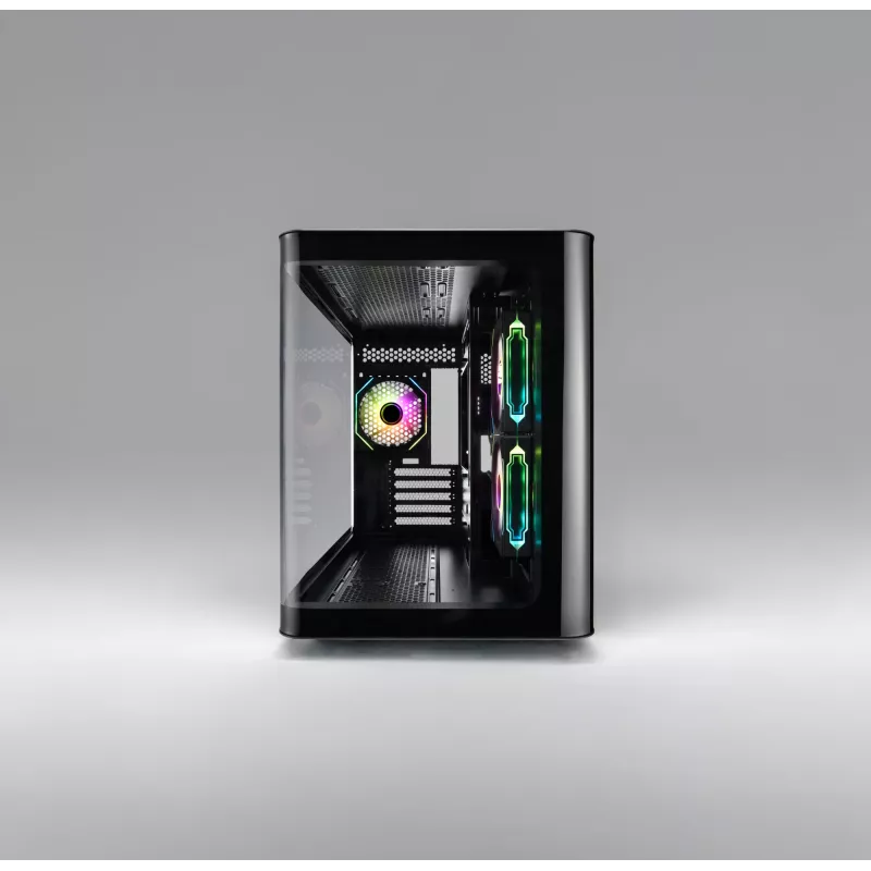 FSP S380-BA kompiuterio korpusas Mini Tower mITX, mATX juodas ARGB