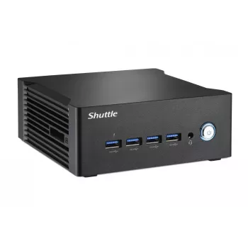 Shuttle Nano PC NA10H7, AMD Ryzen™ 7-8845HS APU, Radeon 780M, 2xHDMI, 2xUSB-C 4.0(DP), 2x2.5Gbit LAN, 24/7 nuolatinis darbas, su VESA