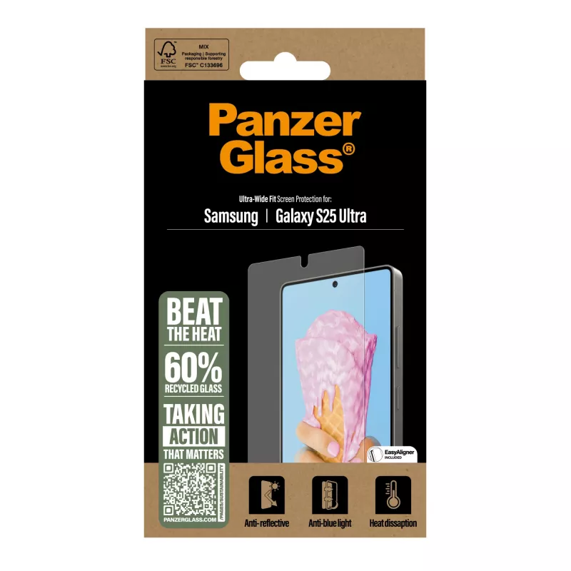 PanzerGlass ® All-in-One ekrano apsauga Samsung Galaxy S25 Ultra | Ultra Wide Fit