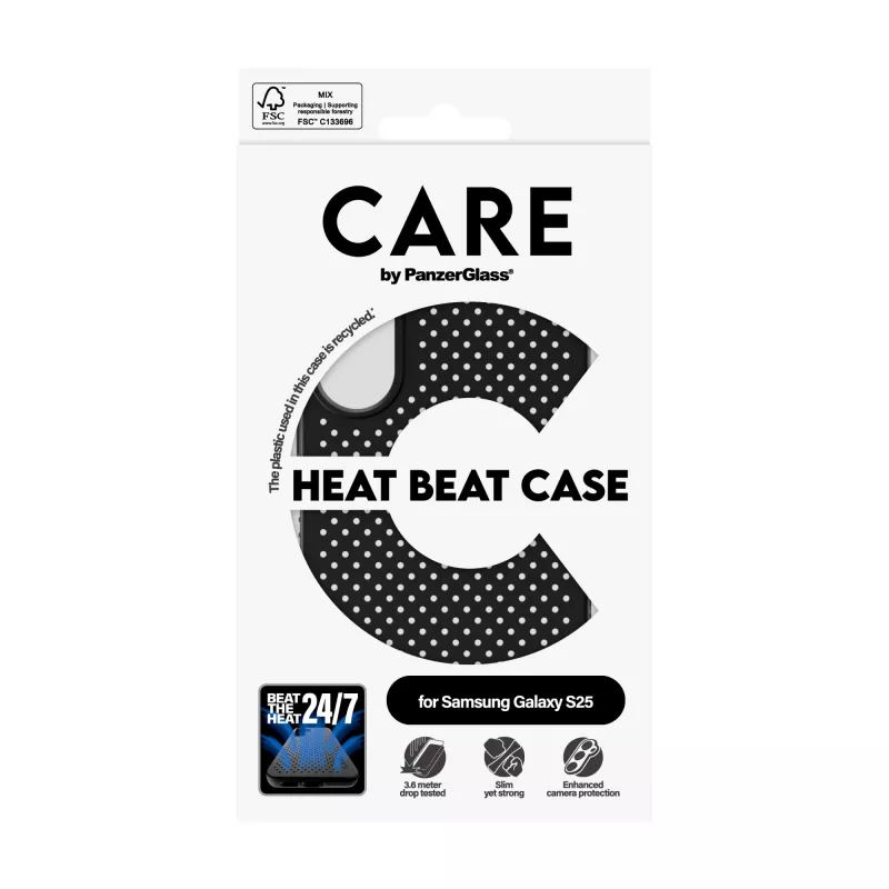 PanzerGlass CARE™ by ® Dėklas Heat Beat Samsung Galaxy S25