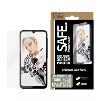 PanzerGlass SAFE. by ® Ekrano apsauga Samsung Galaxy A26 5G | Ultra-Wide Fit su EasyAligner