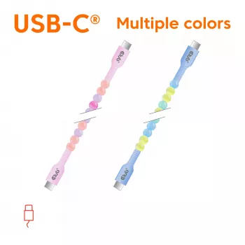 CLUB3D USB-C® Karoliukinis laidas rožinis, 2 m, USB C – USB C, 0.48 Gbit/s
